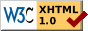 XHTML 1.0 Valid Logo